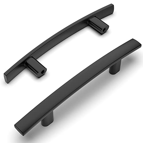 Amerdeco 10 Pack Matte Black 3 Inch(76mm) Hole Centers Kitchen Cabinet Pulls Hardware Kitchen Handles for Cabinets Cupboard Handles Drawer Pulls ZH0003 - Image 1