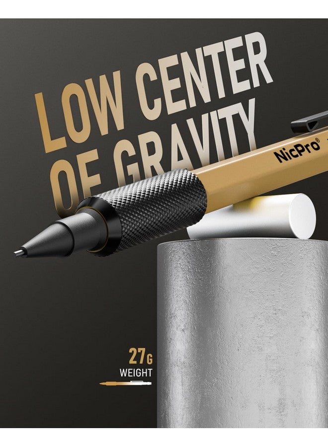 Nicpro 3 Pcs 1.3 Mm Mechanical Pencil Set 3 Colors With 36 Lead Refill, 3 Eraser - Weatherproof Metal Mp2000 Heavy Duty Carpenter Pencil For Outdoor Marking Drafting Drawing Woodworking - Image 2