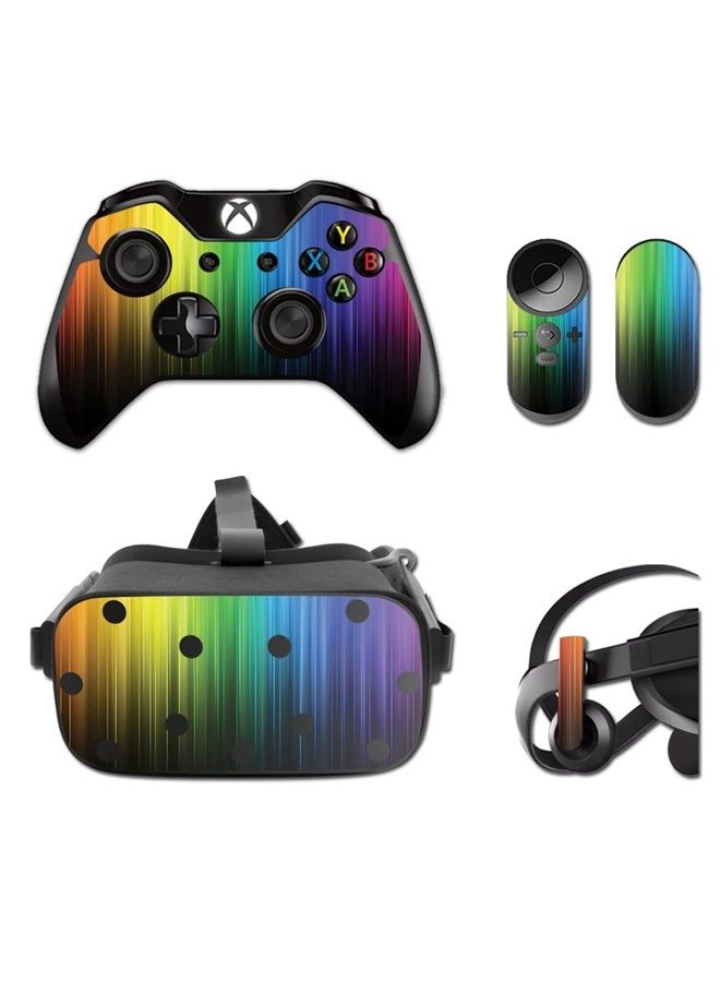 MIGHTY SKINS MightySkins Skin Compatible with Oculus Rift CV1 wrap Cover Sticker Skins Rainbow Streaks
