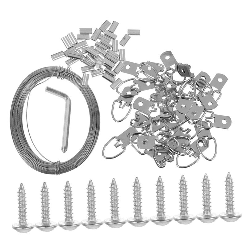 Heavy Duty Picture Hanging Kit 10 Pieces Wire Hangers For Frame - Image 2