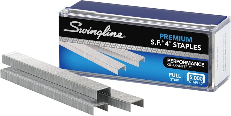 Swingline Staples, S.F. 4, Premium Staples for Desktop Staplers, 1/4" Length, 210/Strip, 5000/Box (35450) - Image 3