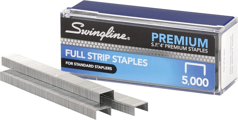 Swingline Staples, S.F. 4, Premium Staples for Desktop Staplers, 1/4" Length, 210/Strip, 5000/Box (35450) - Image 5