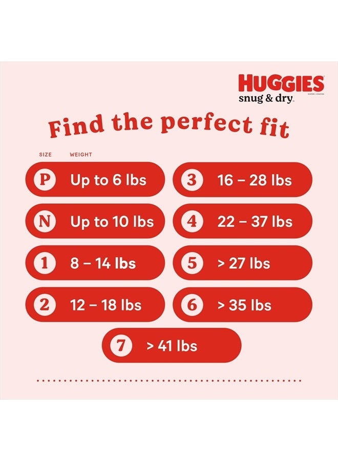 HUGGIES Huggies Size 2 Diapers, Snug & Dry Baby Diapers, Size 2 (12-18 lbs), 222 Count (3 packs of 74), Packaging May Vary - Image 3