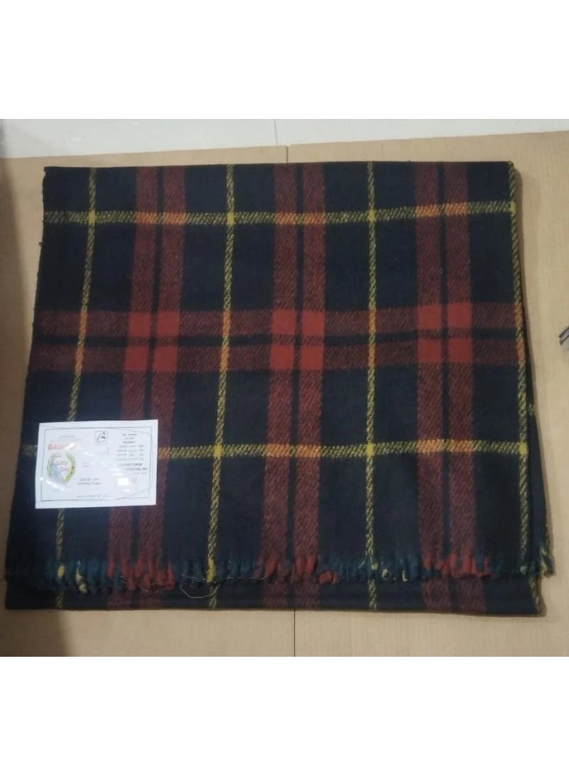 Indian wool blanket, Abu Safah, for one person, size 160 x 250 cm