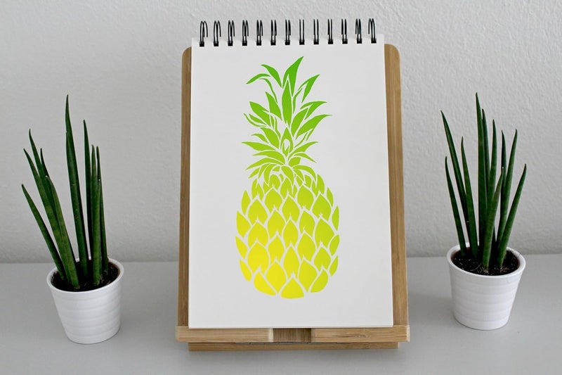 Lionx Reusable Pineapple Stencil for Walls and Crafts - Laser-Cut on Food-Safe Mylar - Limitless Possibilities for DIY Projects LIONX - Image 3