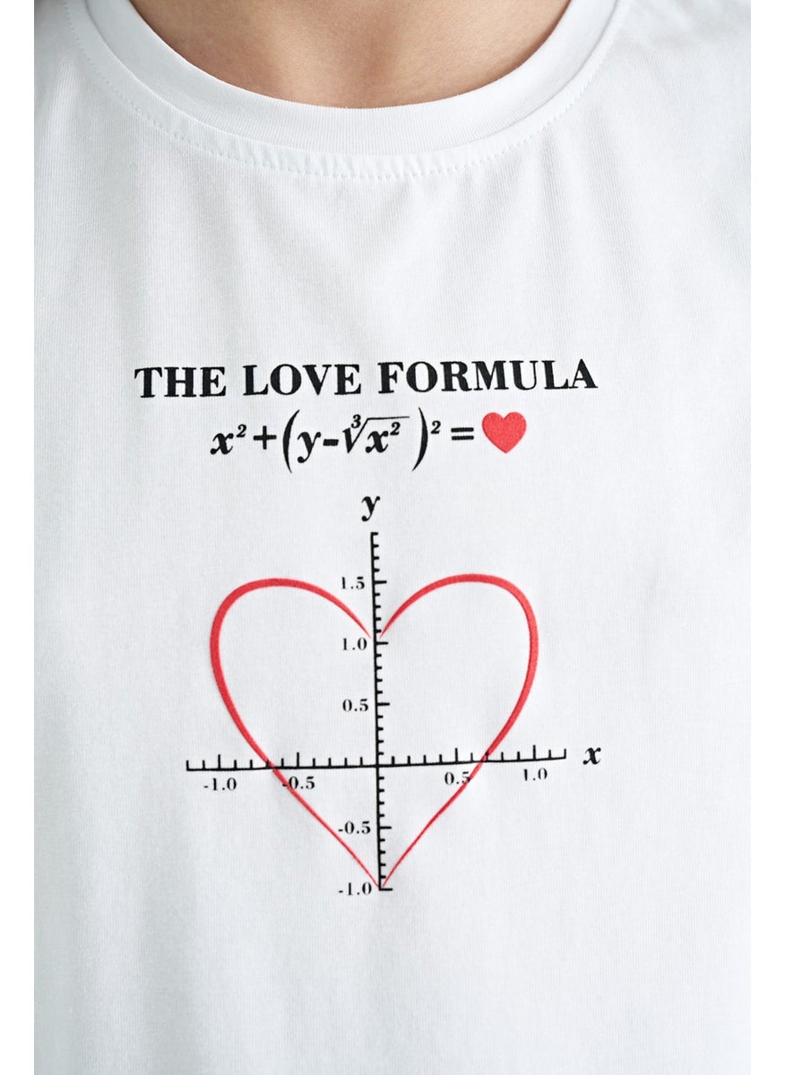 Tommy Life - White O Neck Printed Detailed Comfortable Fit Girls T-Shirt - 75129 - Image 1