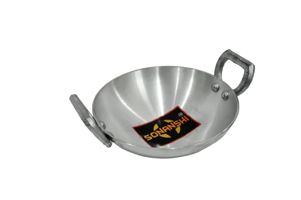 Sonanshi Sonanshi Aluminium Small Kadhai for Tadka/Frying Kadhai (6.5 Inch Diameter)  - Image 2