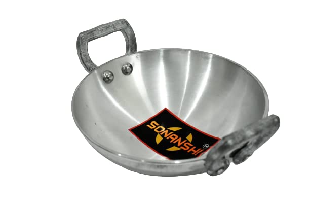 Sonanshi Sonanshi Aluminium Small Kadhai for Tadka/Frying Kadhai (6.5 Inch Diameter)  - Image 1