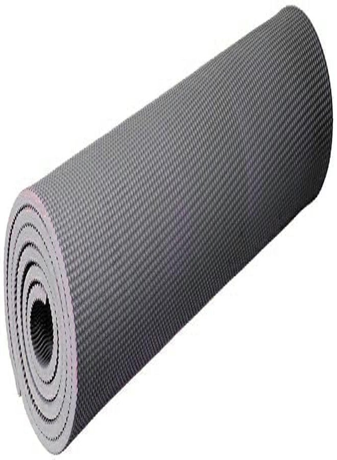 Peeplvalue Yoga Mat,Anti-Slip Yoga mat for Gym Workout and Flooring Exercise Long Size. 4 mm Yoga Mat for Men & Women Fitness, Multicolour (Grey) - Image 2