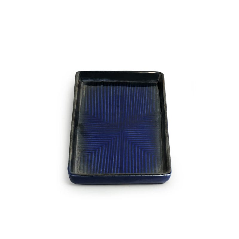 ExclusiveLane طبق تقديم سيراميك حصري من ExclusiveLane للوجبات الخفيفة | طبق تقديم مزجج يدويًا من الفخار الاستوديو 'الشعاب المرجانية' لطاولة الطعام (مجموعة من 1، آمن في غسالة الصحون والميكروويف) - Image 4