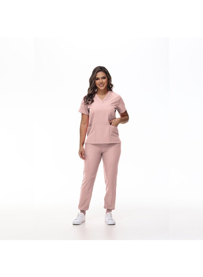 NIBEMINENT Medical Scrubs Uniform  Doctor and Nurse Uniform Durable Dental Pediatric Quick-Dry Healthcare services Set - Image 1