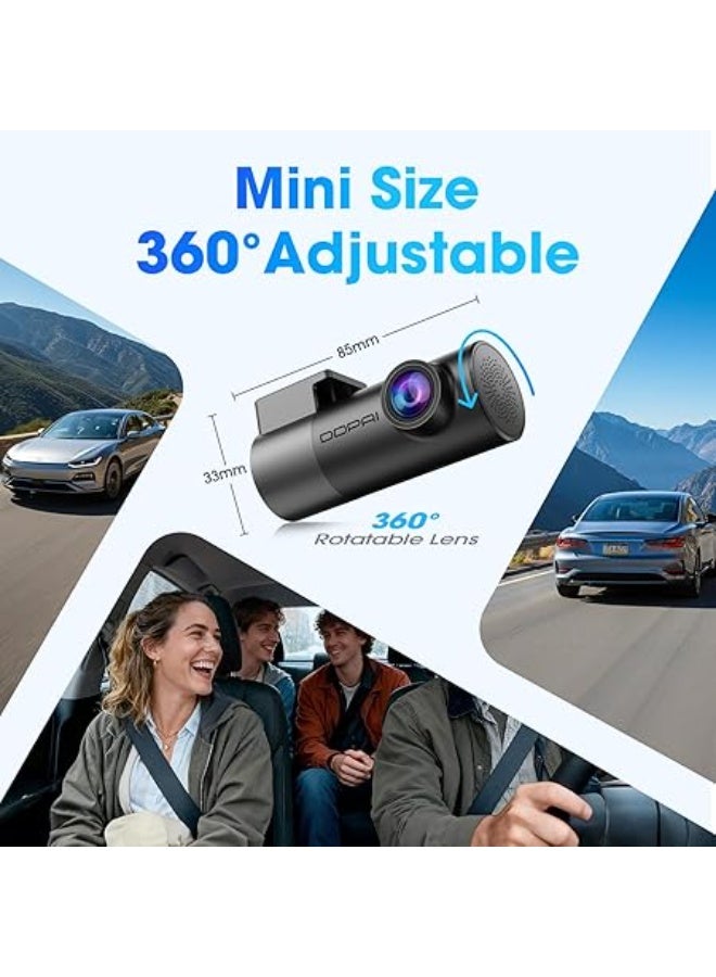 DDPAI Dash Cam for Cars 2K, Mini Pro 2K 1440P Dashcam Front with Night Vision, Car Dash - Image 3