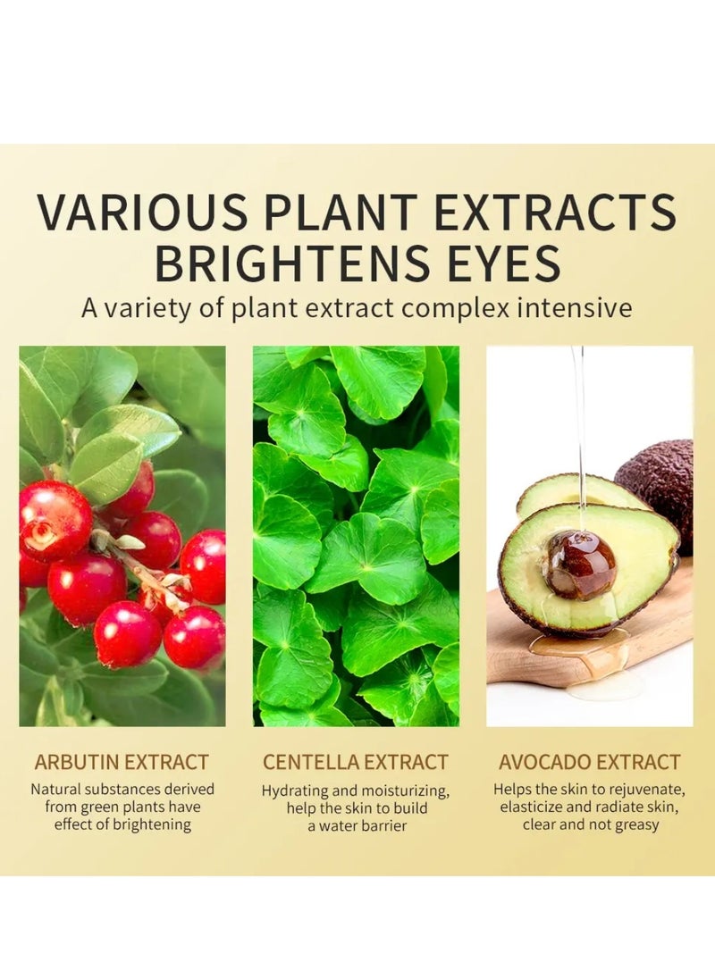 Zozu Smooth Eye Mask Rich in Avocado Fruit Essence Moisturizing Avocado Eye Mask Repairing Hydrating Nourishing Smooth Under Eye Mask Soothing Tired Eyes Reduce Dark Circles Anti Wrinkle Anti Aging Mask  - Image 5