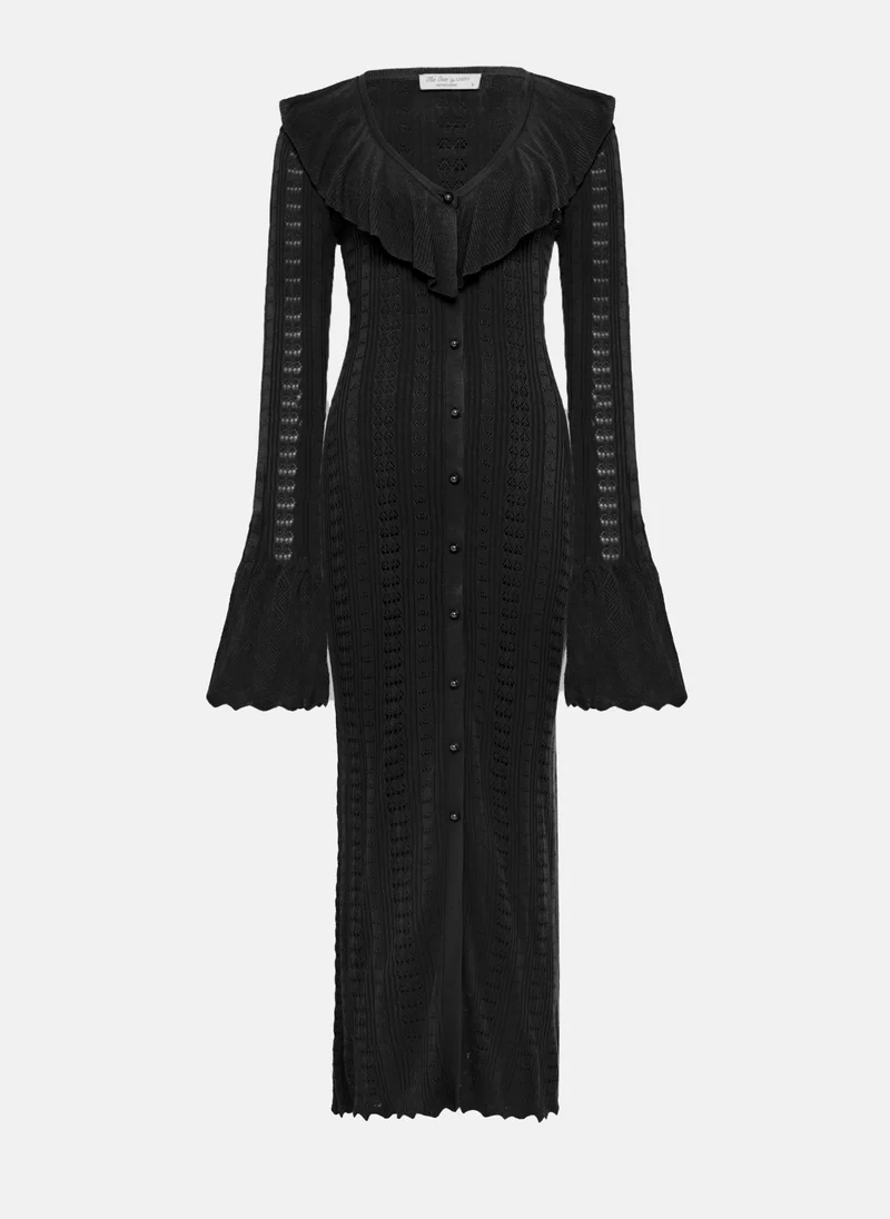 Lichi Openwork jersey maxi dress