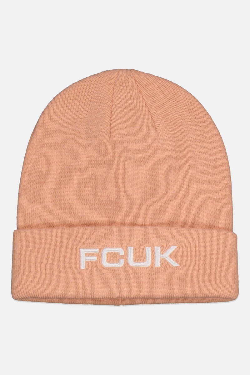 French Connection Men Embroidered Hat, Peach  - Image 1