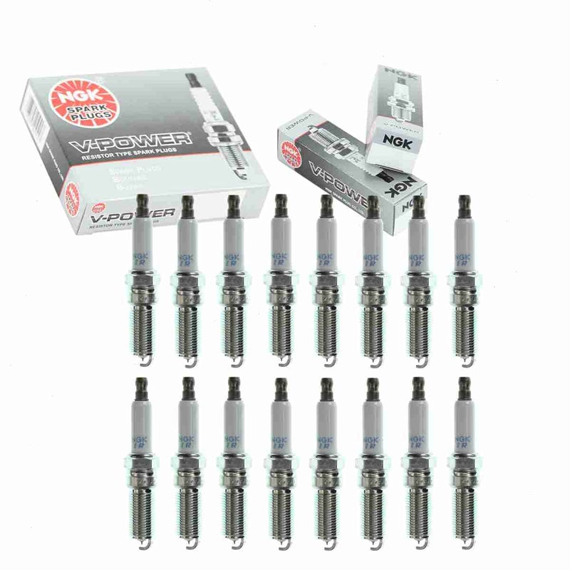 16 pc NGK VPower Spark Plugs compatible with Dodge Charger 61L V8 20062010