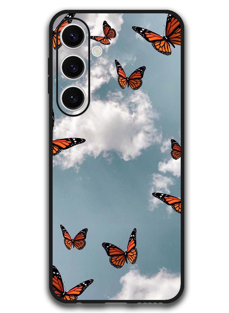 Theodor Protective Case Anti Scratch Shock Proof Bumper Cover For Samsung Galaxy S24 FE Butterfies - Image 1