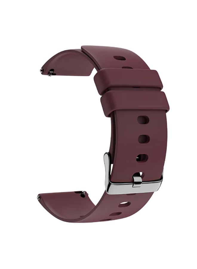 Silicone Strap for Xiaomi Watch S1/S2 and Watch Active/Mi Watch 22mm, Soft Replacement Band for Watch GT 3 Pro 46mm/GT 3 46mm/GT Runner/GT2 46mm/Watch 3 Pro 22mm Bracelet wine red