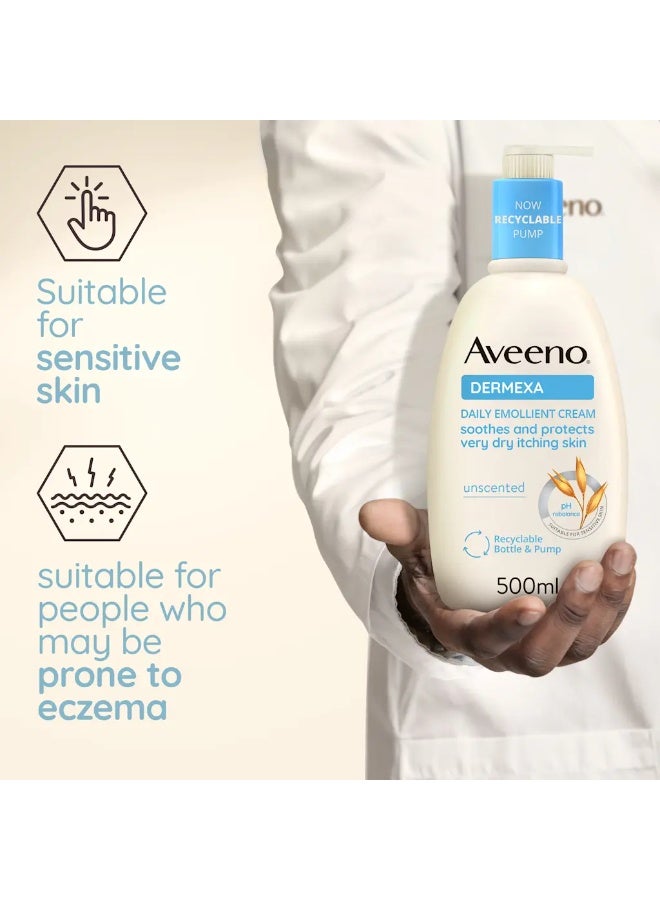 Aveeno Dermexa Soothing Emollient Cream 500ml - Image 2