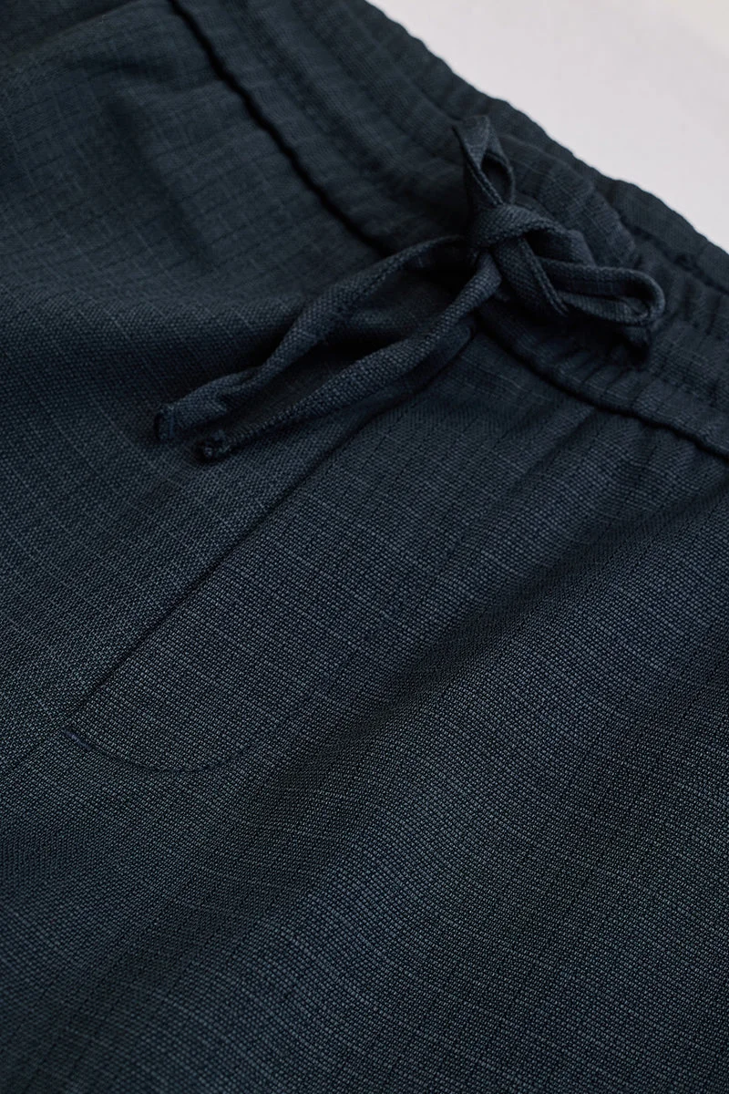 SNITCH بنطلون كحلي بقصة ضيقة وتصميم ذاتي