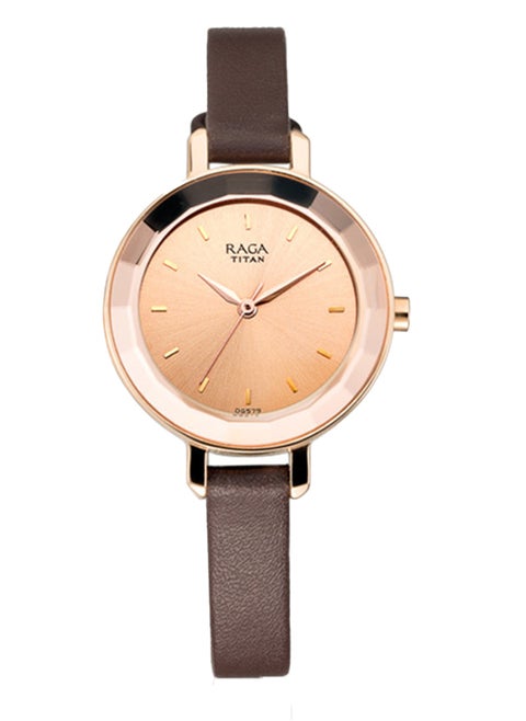 Leather Analog Wrist Watch 2575WL01