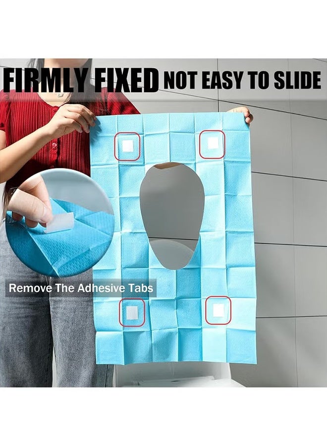 30 PCS Disposable Toilet Seat Cover, 40 * 60CM Travel Toilet Seat Cover for Kids Potty Training and Adult, Independent Packing Travel Essentials - Blue - Image 4