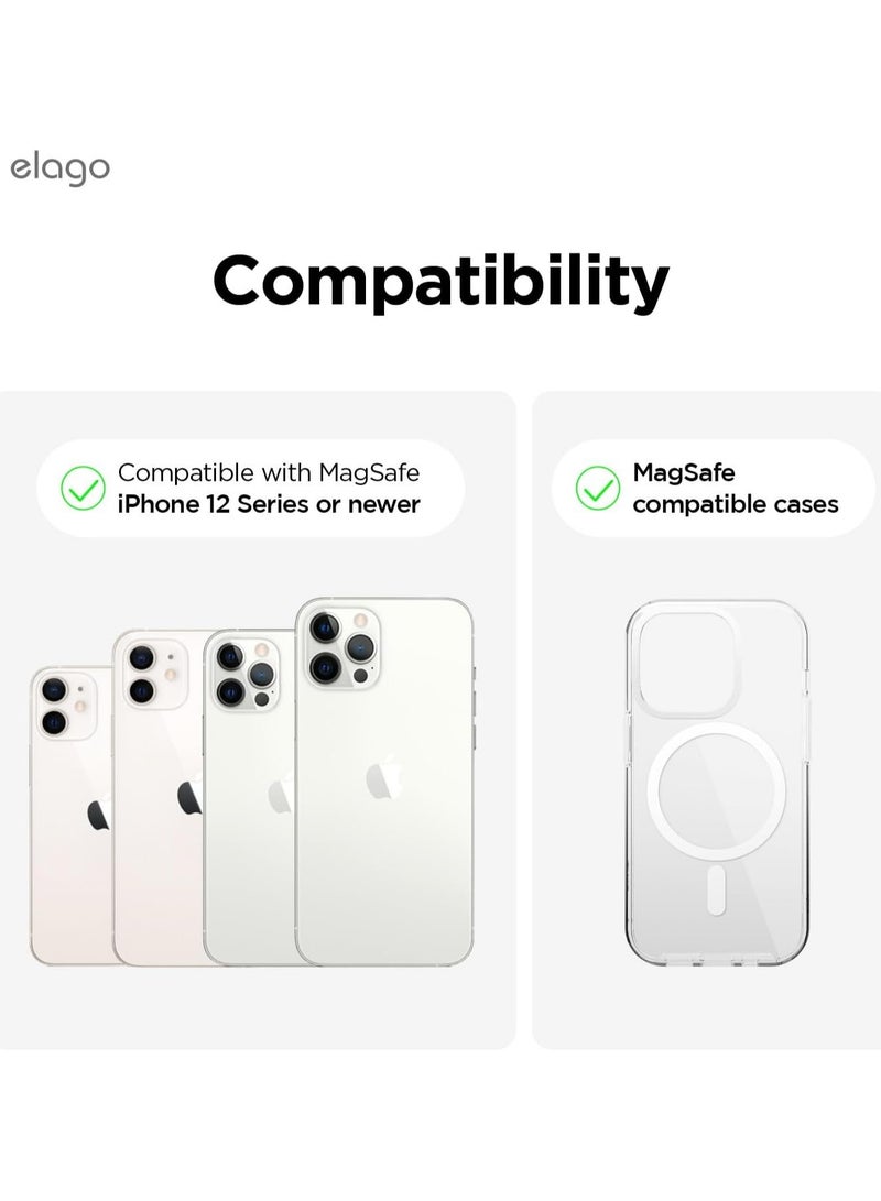 Elago Key Slot Card Holder Pocket Wallet Silicone Wallet Compatible with MagSafe - Black - Image 2