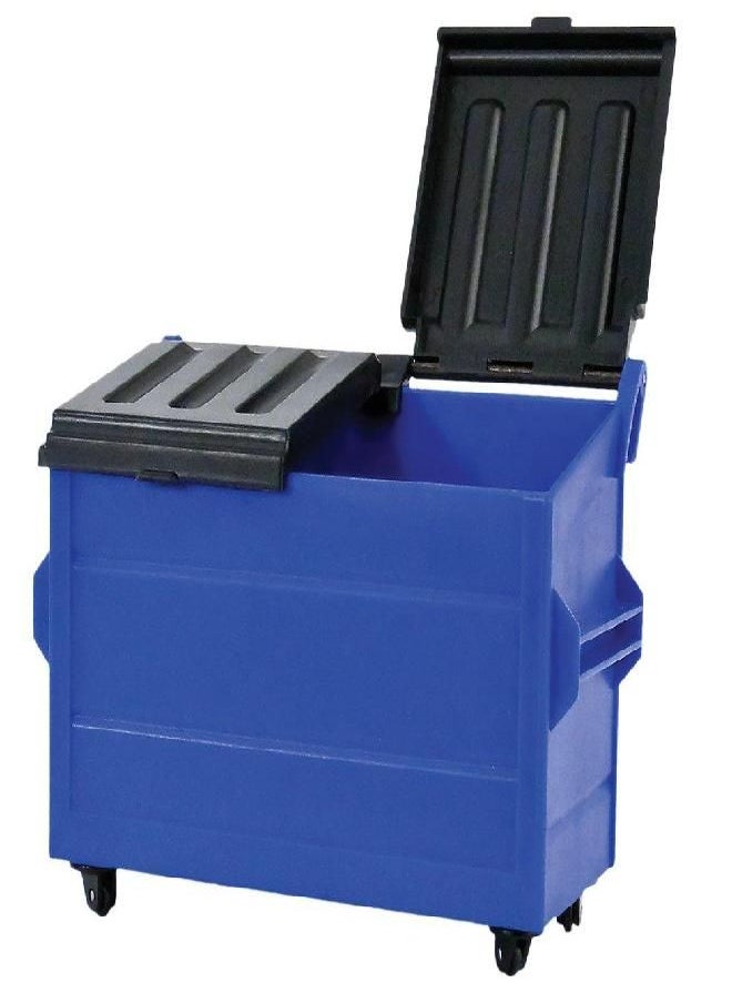 Figures Toy Company - Blue Plastic Toy Dumpster for Wrestling Action Figures - Image 1