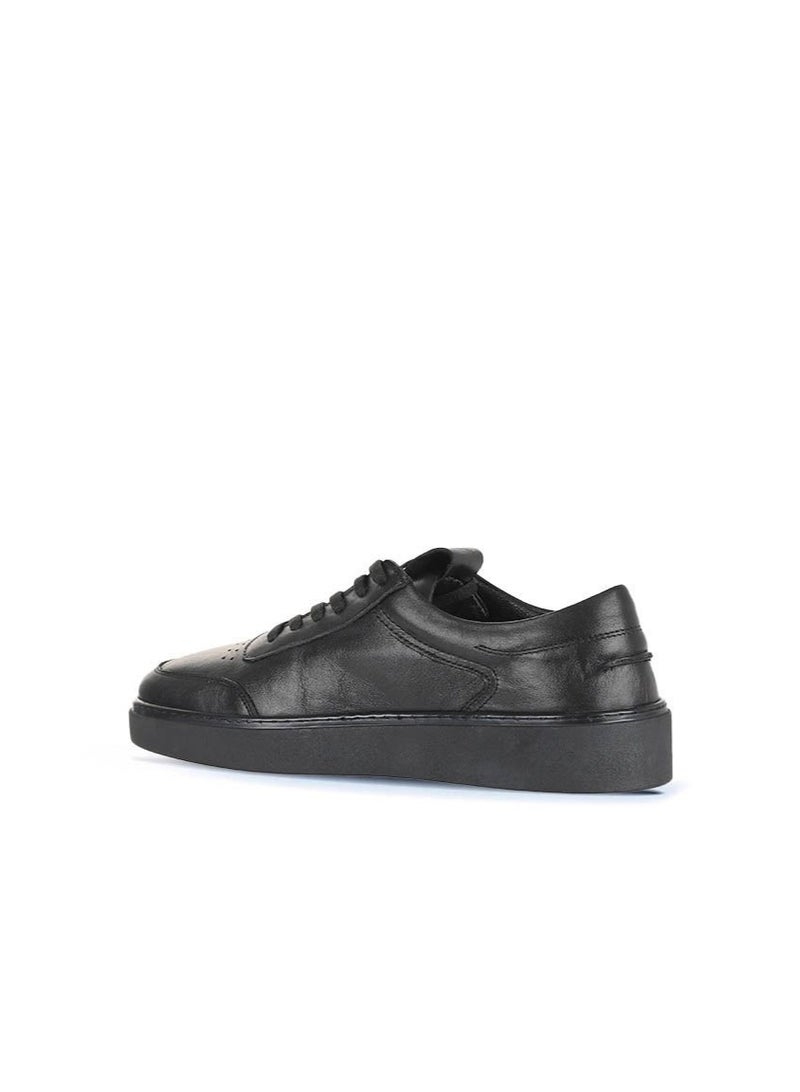 BUENO Men's Leather Sneakers – Comfortable Low-Top Lace-Up Shoes with Minimalist Design for Everyday Wear - Image 4