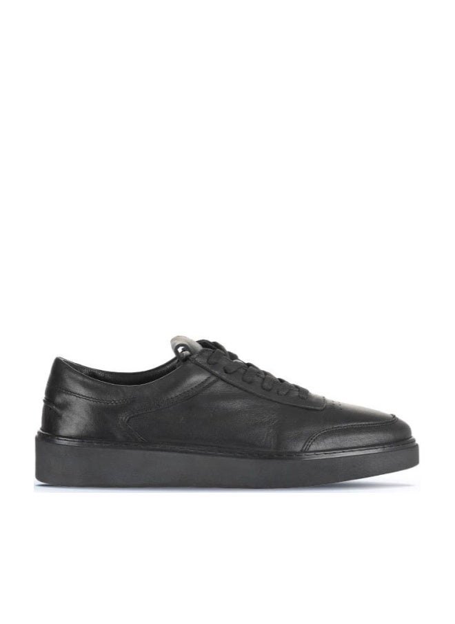 BUENO Men's Leather Sneakers – Comfortable Low-Top Lace-Up Shoes with Minimalist Design for Everyday Wear - Image 1