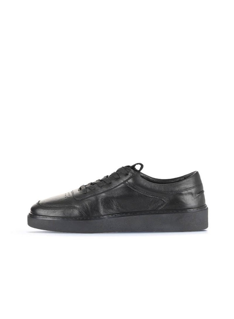 BUENO Men's Leather Sneakers – Comfortable Low-Top Lace-Up Shoes with Minimalist Design for Everyday Wear - Image 3