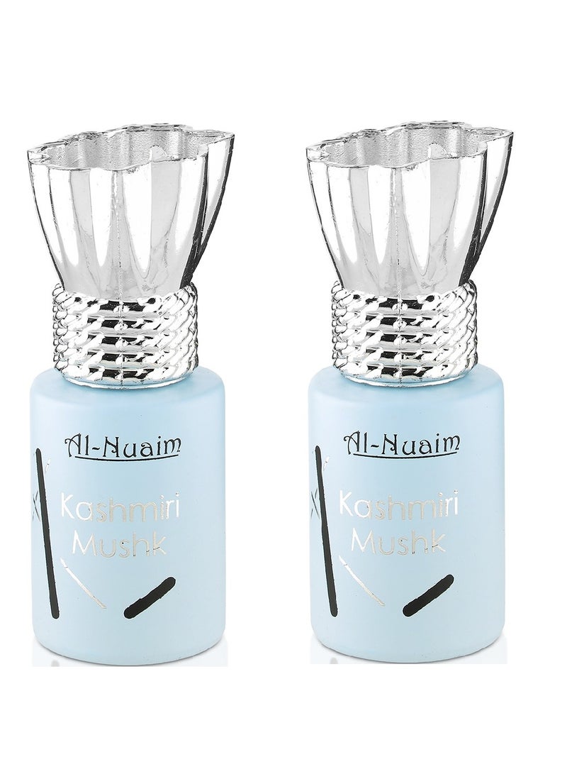Al Nuaim Al-Nuaim Tohfa Series Kashmiri Mushk Oudh Attar Roll On for Men & Women - Pack of 2 (6ml Each) | Alcohol Free Attar | Long Lasting Fragrance - Image 1
