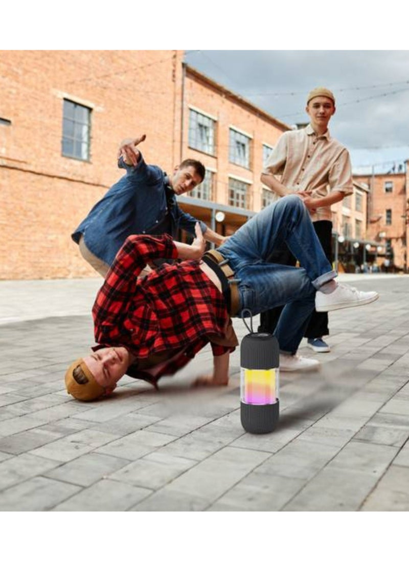 GREEN LION - Change Pro RGB Portable Speaker with True Wireless Stereo Function, 360° Audio, IPX7 Waterproof, 6 Hours Playtime, Extra Bass - Black - Image 1