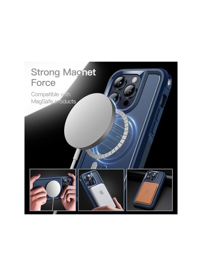 JETech Case for iPhone 15 Pro 6.1-Inch Compatible with MagSafe, Heavy Duty Dual-Layer Rugged Protection, Shockproof Protective Tough Phone Magnetic Cover (Navy) - pzsku/Z4F413D4020DDD0136AEDZ/45/_/1729809281/28511cdb-817e-4009-a9dc-c7b13007f7cb