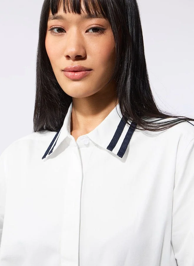 The Souled Store  The Souled Store Women's Casual White Shirt with Spread Collar  | Best Price UAE