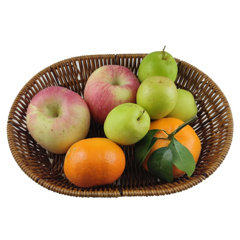 AMBOJIE Wicker Bread Basket,Handwoven Storage Basket for Fruit Basket Vegetables Cosmetics in Home Restaurant & Bakery (Oval 1Pack) - Image 4