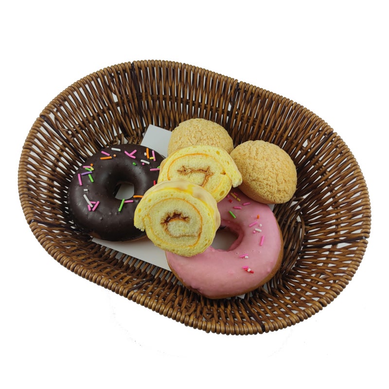 AMBOJIE Wicker Bread Basket,Handwoven Storage Basket for Fruit Basket Vegetables Cosmetics in Home Restaurant & Bakery (Oval 1Pack) - Image 5