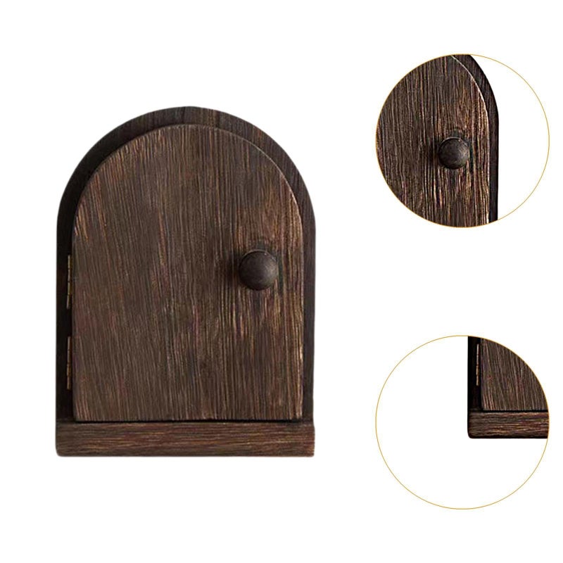 IEUDNS Wood Door Outlet Cover Light Switch Cover Plate Frame, Dustproof, Receptacle Plate Protector, Dark Brown - Image 5