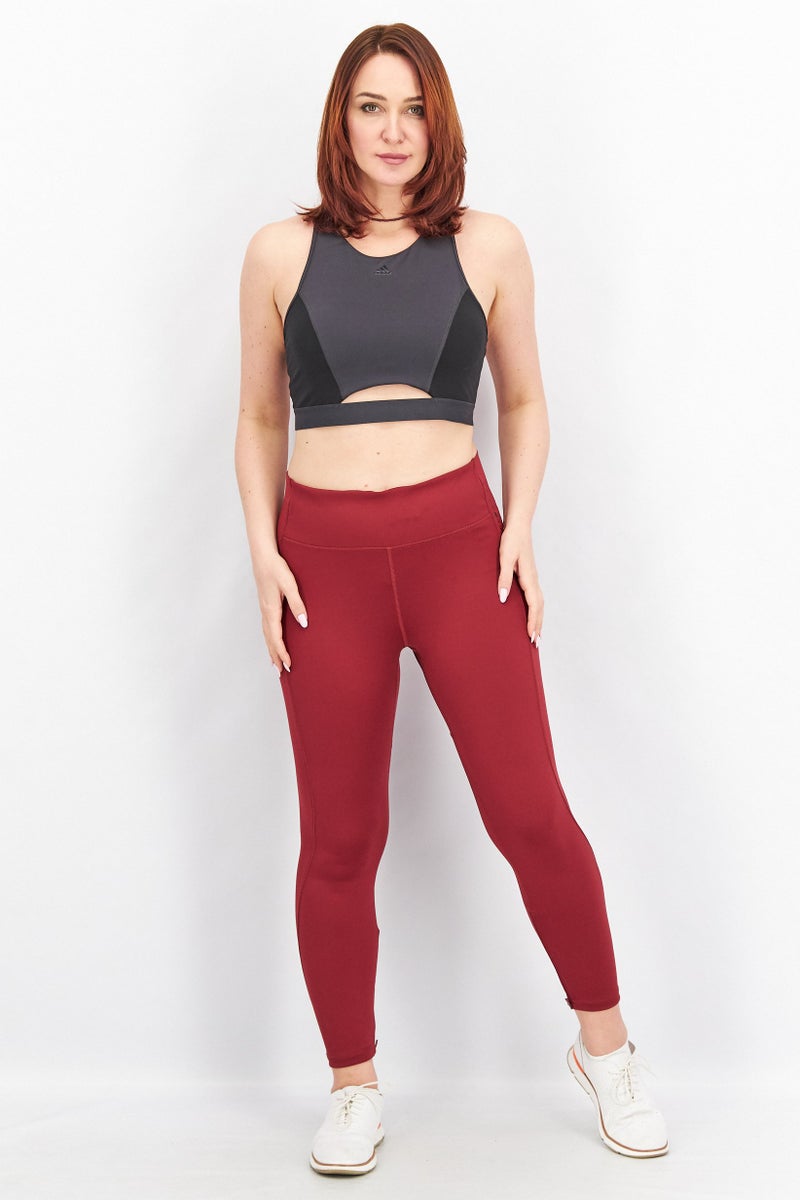 Adidas x Karlie Kloss Women Sportswear Fit Running Leggings, Red - Image 4
