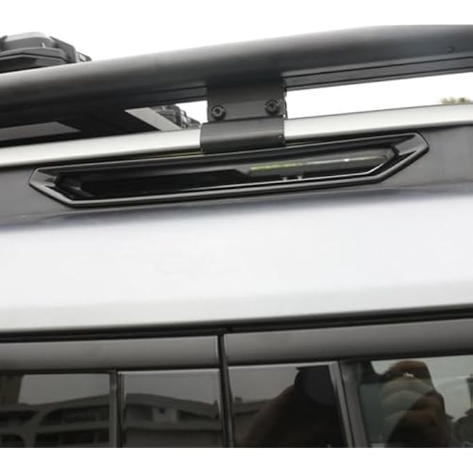 rayihni Black Roof Rack Covers (6PCS) + Tow Hook Covers (2PCS) Compatible with Jetour Traveler/Shanhai T2 Direct Fit Wheel & Bumper Decorative Accessories (Glossy black) - Image 3