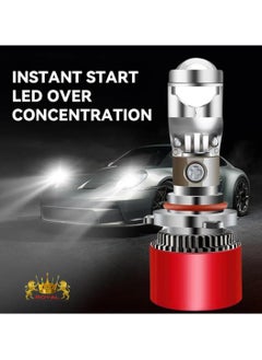 Royal 2Pcs Car Headlights Bulbs Automotive Pro Highlight Color 15000w Super Bright LED Car Headlight Bulbs, Low/High Beam Cool White LED Bulb (H7)  - Image 2