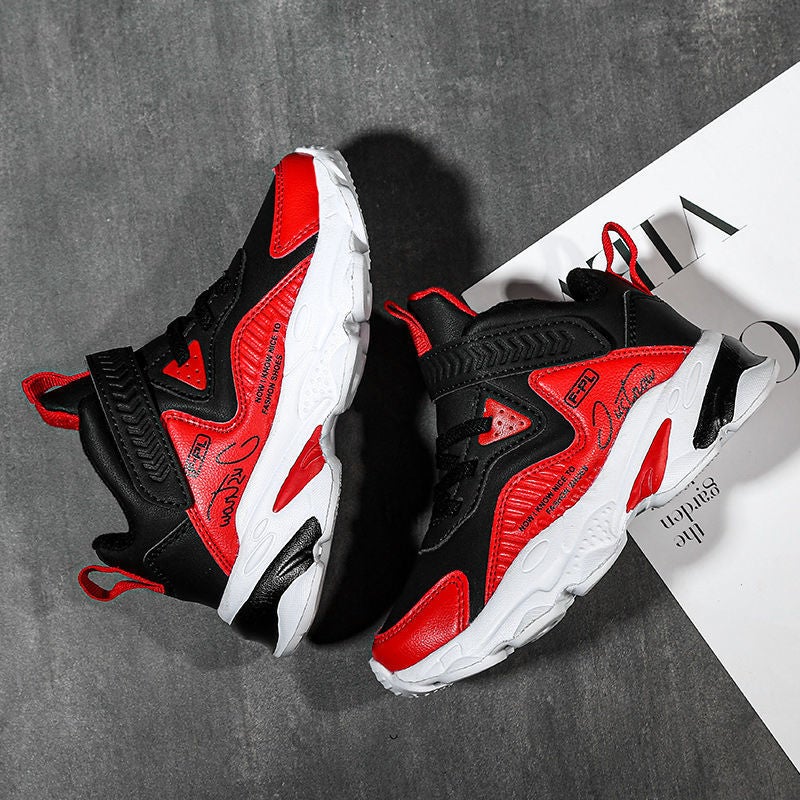 Boys' Shoes 2024 Autumn Men'S Basketball Shoes New Leather Men'S Shoes Waterproof Trendy Boys Sneaker - Image 3