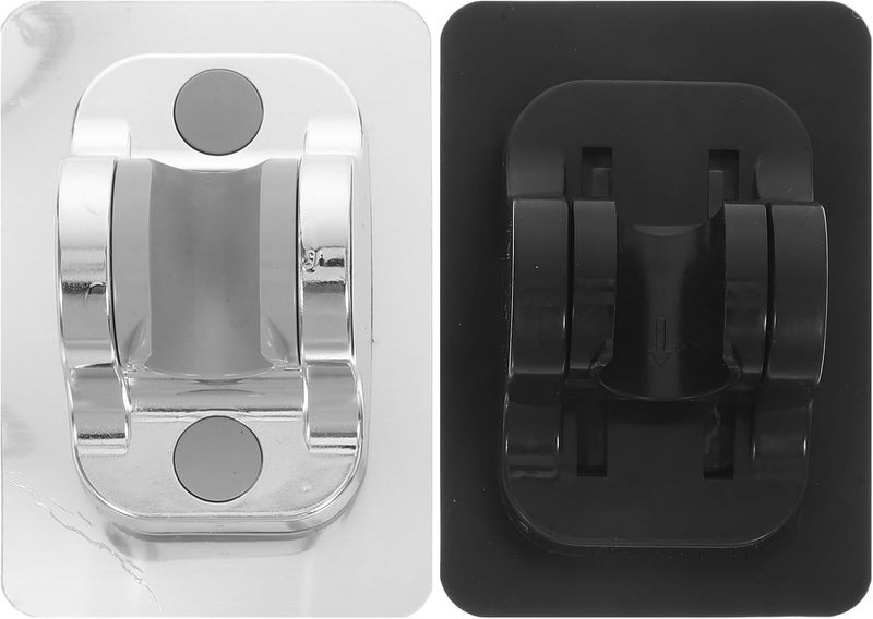 DOITOOL 2pcs Shower Head Holder Wall Mount - Bathroom Adhesive No Drilling Wall Mount Adjustable Handheld Showerhead Bracket for Home Rv - Image 1