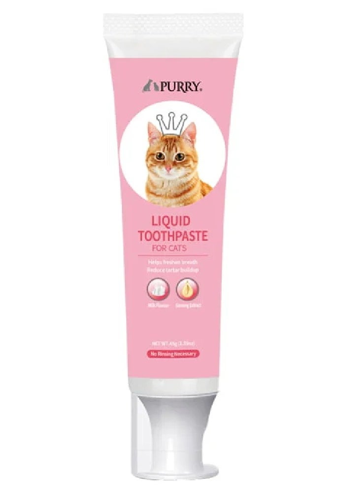 Purry Cat Liquid Toothpaste - Milk Flavour | 45g - pzsku/Z4F419E70BB6BEEA5924BZ/45/_/1726839384/9dcfe84e-c737-4303-8c44-66e34b021a1f