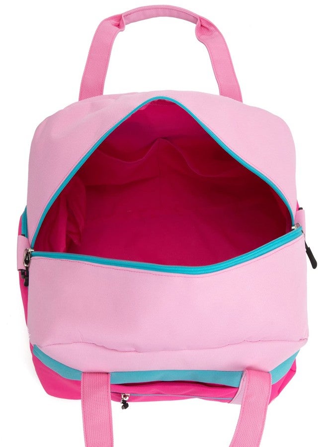 HawLander Kids Duffle Bag for Boys or Girls, Fit School Practice, or Overnight Travel, Pink, 18.0"L x 10.0" H x 10.0"W, Colour - Image 3