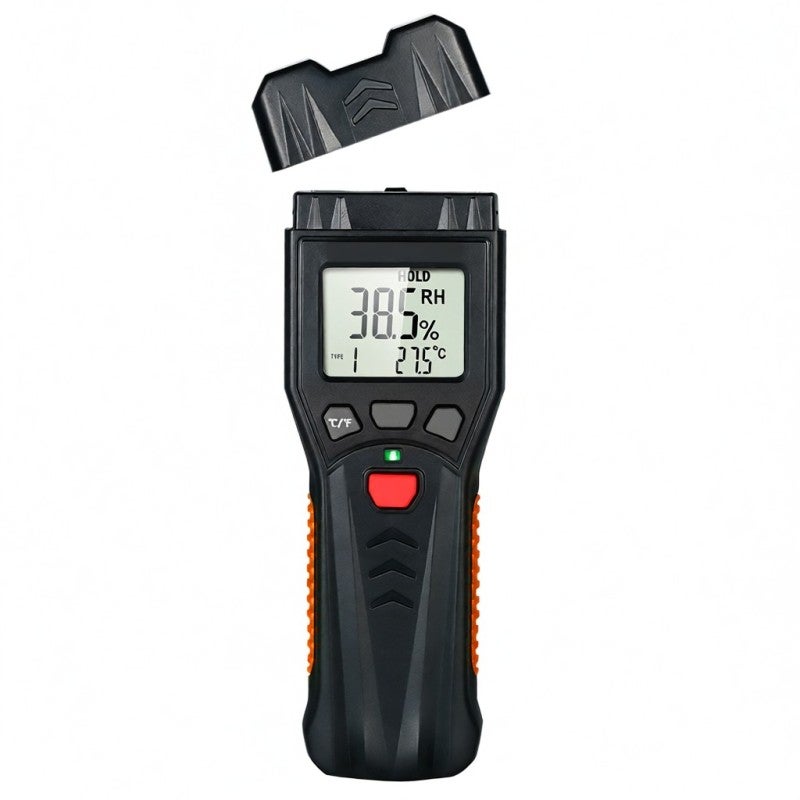 FUYI Digital Damp Meter Detector Wood Meter Wood Tester with 7 Modes LCD Backlight Data Hold Function for Wood Plants Cement Range 0.0%～60.0% - Image 1