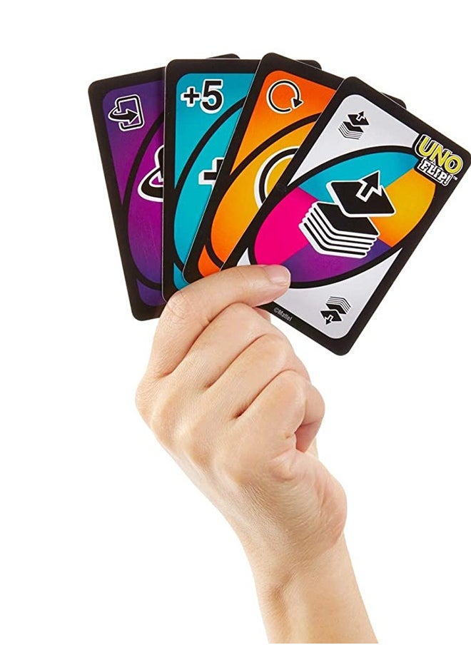 Mattel Toys - Uno Flip! Card Game Gdr44 Double Sided Cards And Special Flip For Parties - Image 1