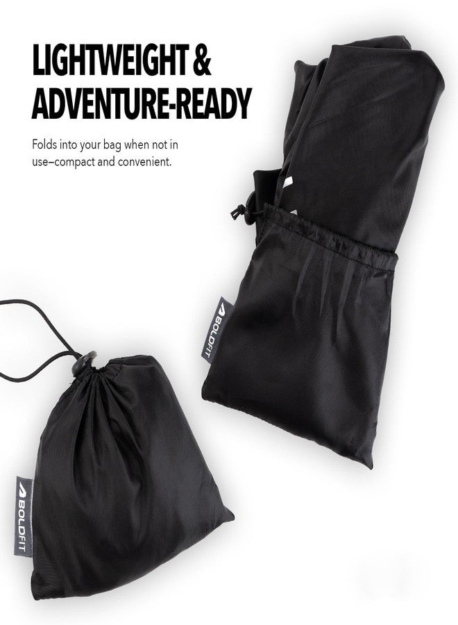FUNARIC Rain Cover for Backpack - Waterproof Dustproof Bag Rain Cover for Travel, School, Office, Trekking | Universal Fit Upto 45L | Outdoor Travel Accessories Rain Cover for Bags (Black) - Image 4