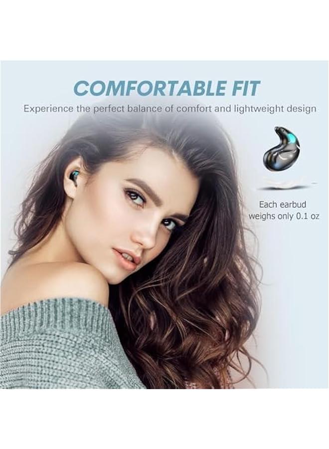 Flat Invisible Sleep Wireless Earphone IPX5 Waterproof Thin Invisible Sleep Earbuds for Side Sleepers Sleep Ear Buds Smallest Tiny Small Mini Discreet Earbud for Sleeping Invisible Headphones - Image 5