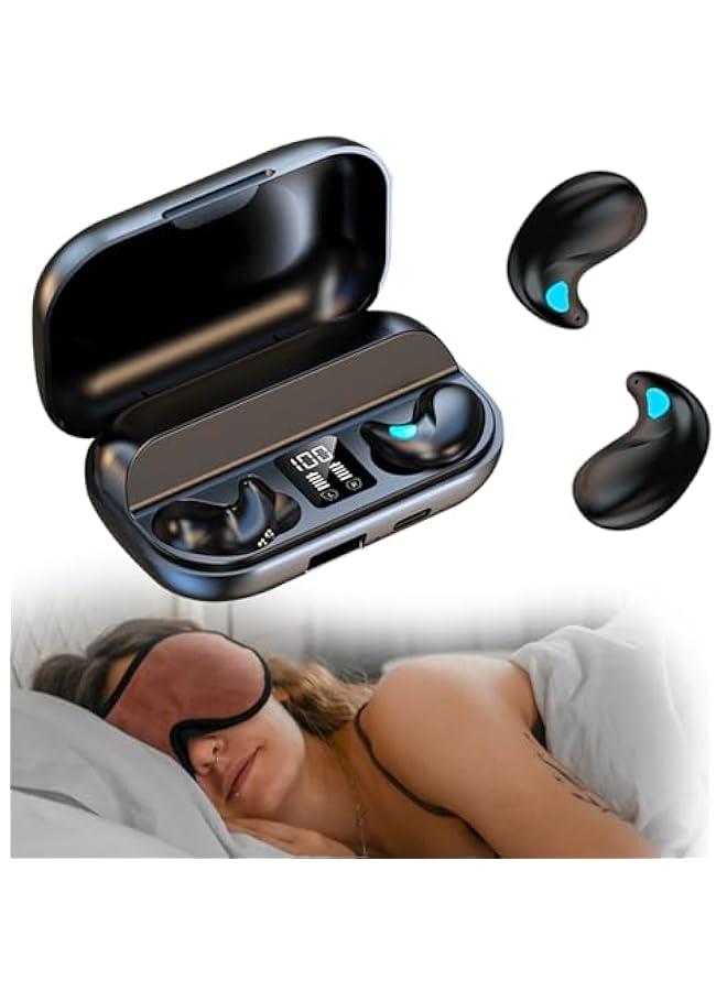 Flat Invisible Sleep Wireless Earphone IPX5 Waterproof Thin Invisible Sleep Earbuds for Side Sleepers Sleep Ear Buds Smallest Tiny Small Mini Discreet Earbud for Sleeping Invisible Headphones - Image 1